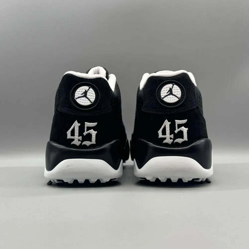Air Jordan 9 Low “Barons” Golf Shoes Black White FN6930-001 Men's Size 8 NEW